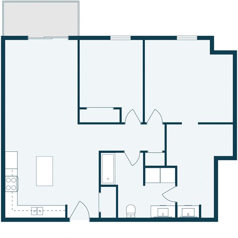 Desoto Estates | Two Bedroom | Plan 21D